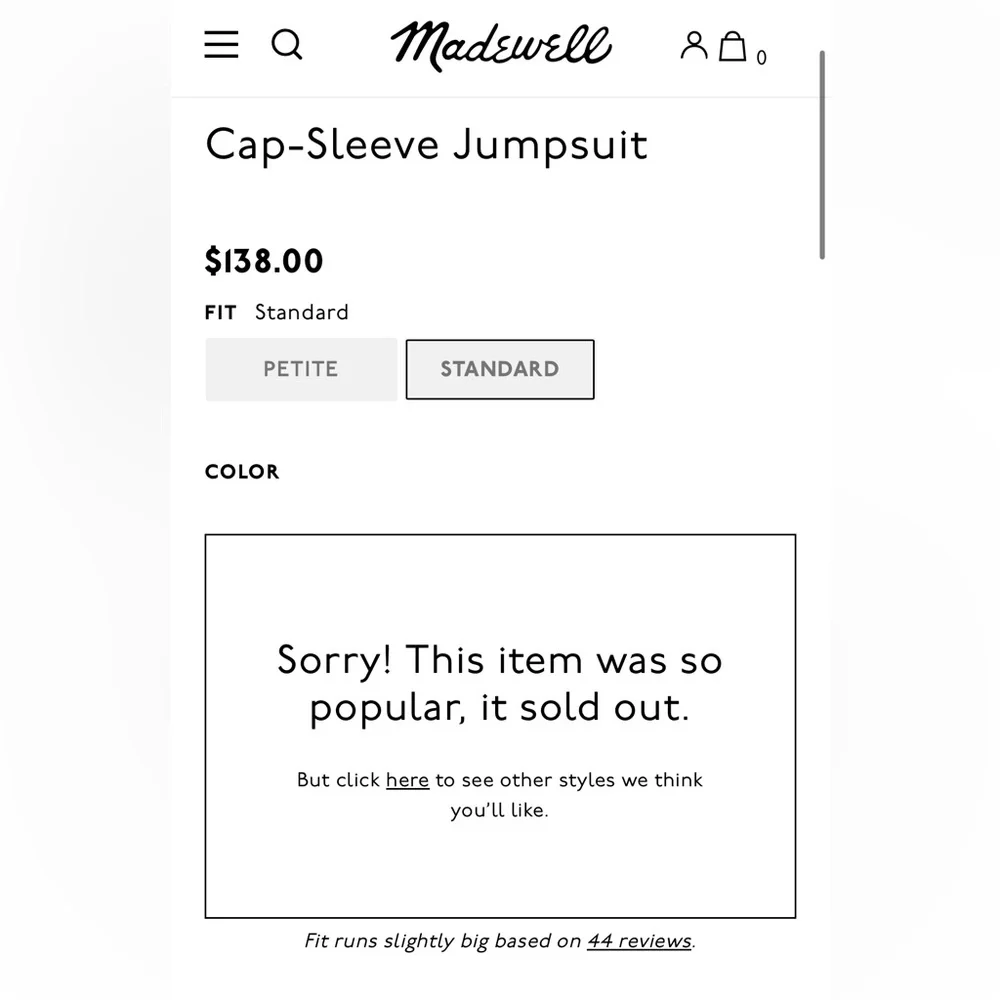 Madewell Cap-Sleeve Jumpsuit - Sunfaded Indigo S - Picture 6 of 7